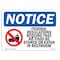 Signmission OSHA Sign, 7" H, Rigid Plastic, NOTICE Regulations Require No Food In Restroom Sign, Landscape OS-NS-P-710-L-16458 - alternate 1